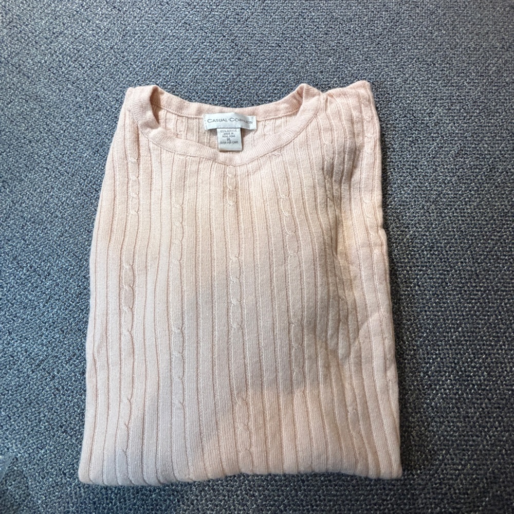Casual Corner Women's Sweater - pale pink